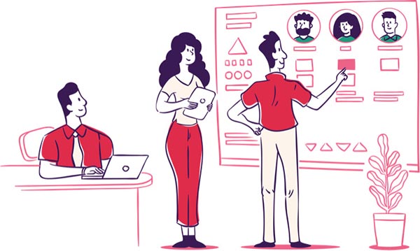 Remote Software Development Illustration